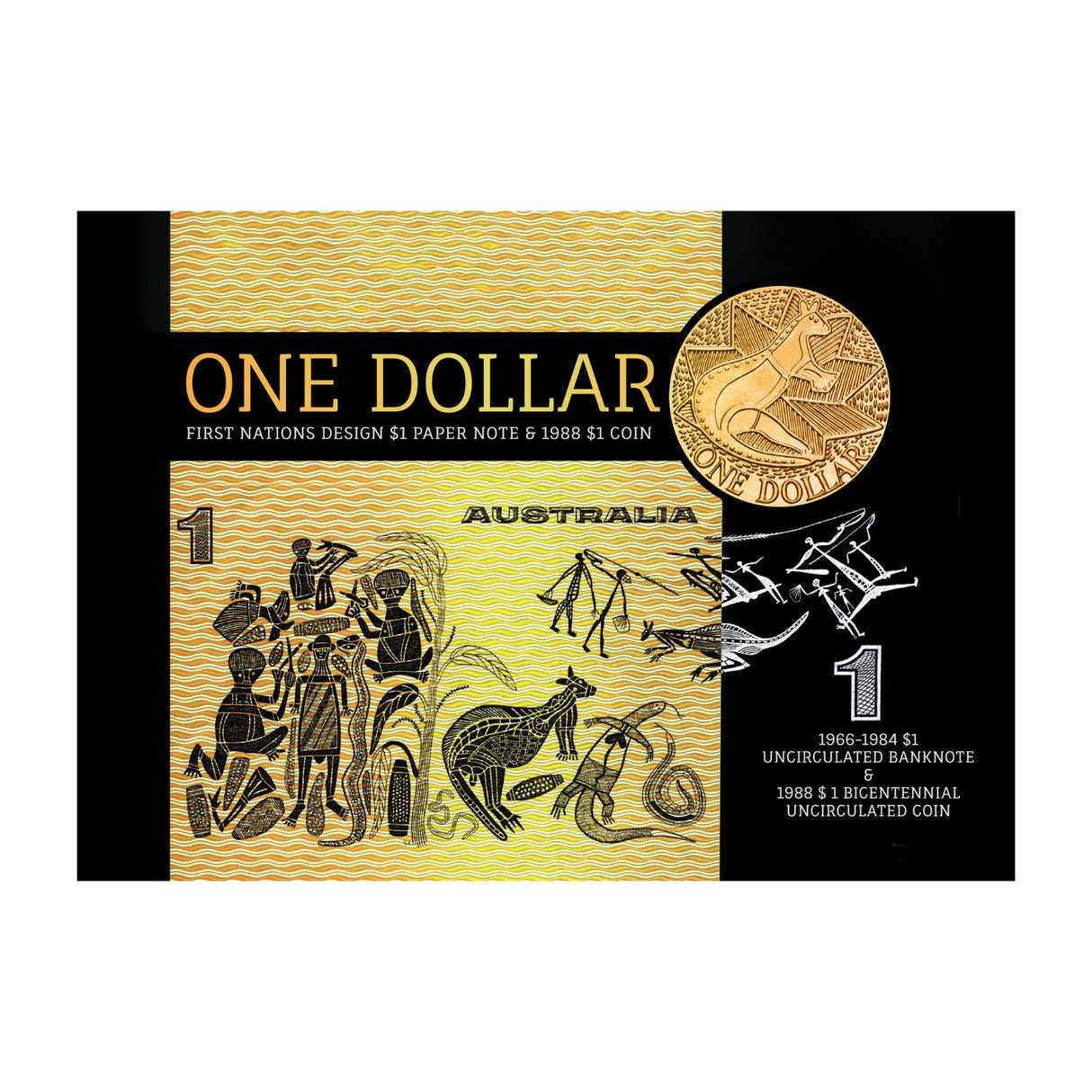 Australia First Nations $1 Uncirculated Note & Coin Pack