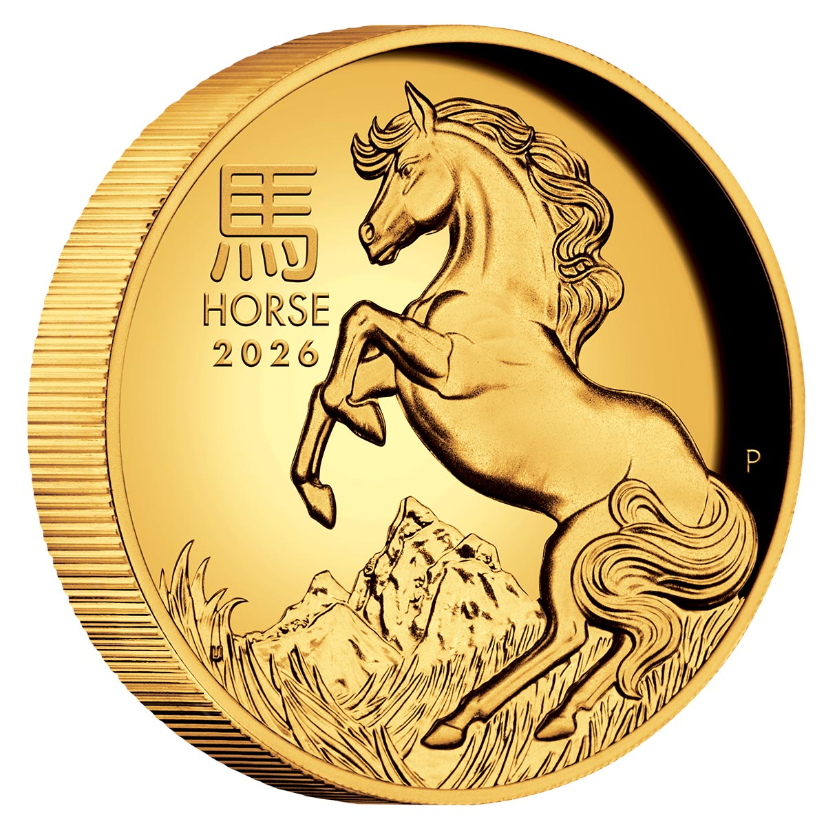 Australia Lunar Year of the Horse 2026 $100 High Relief 1oz Gold Proof Coin