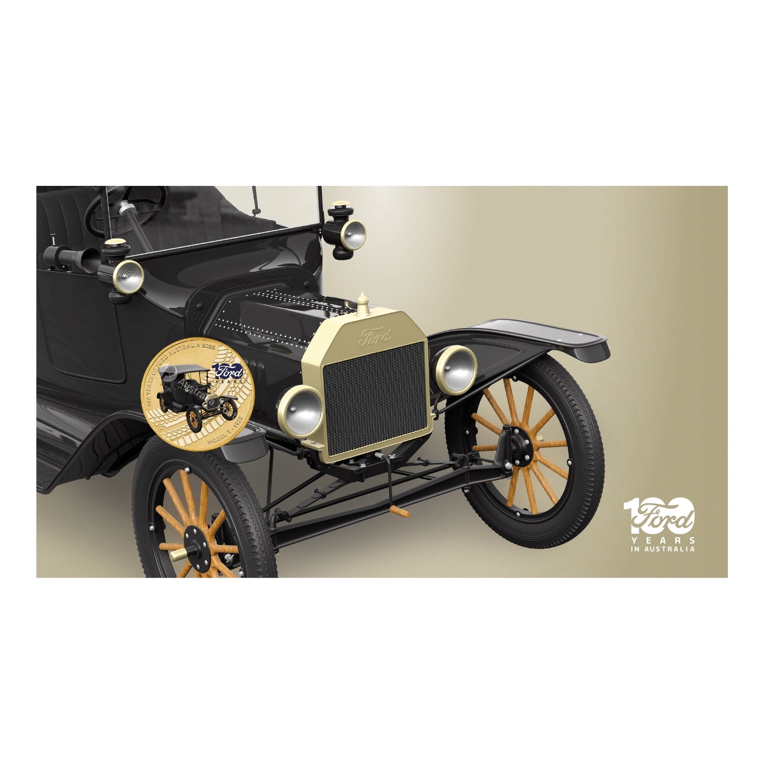 Australia 100 Years of Ford Australia - Model T 2025 $1 Stamp