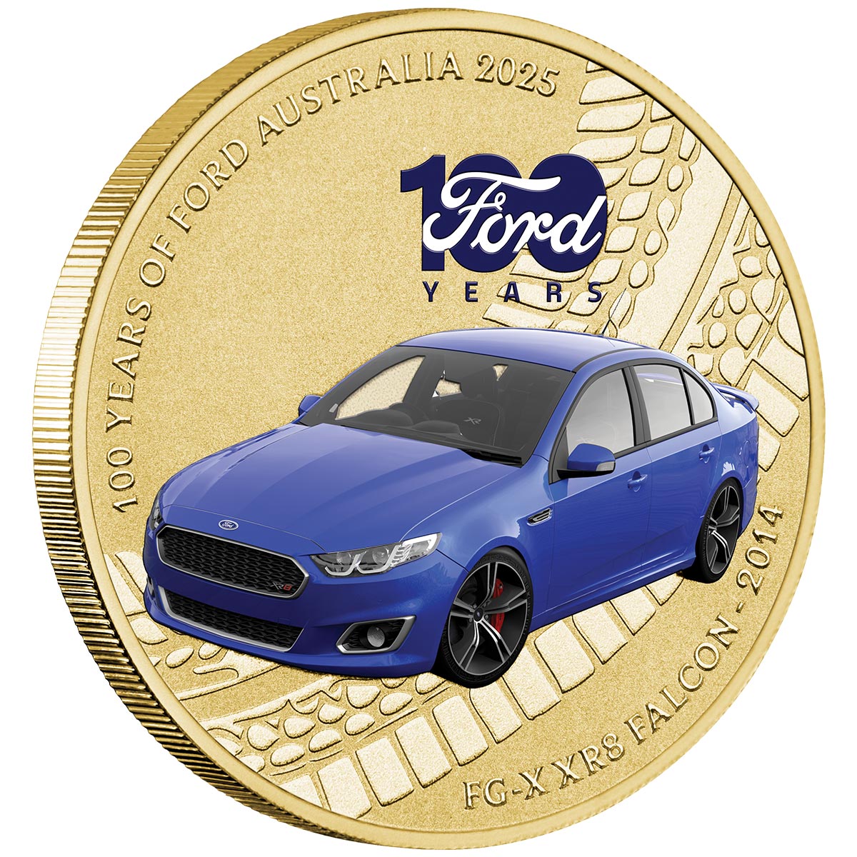 Australia 100 Years of Ford Australia - FG-X XR8 Falcon 2025 $1 Stamp & Coin Cover