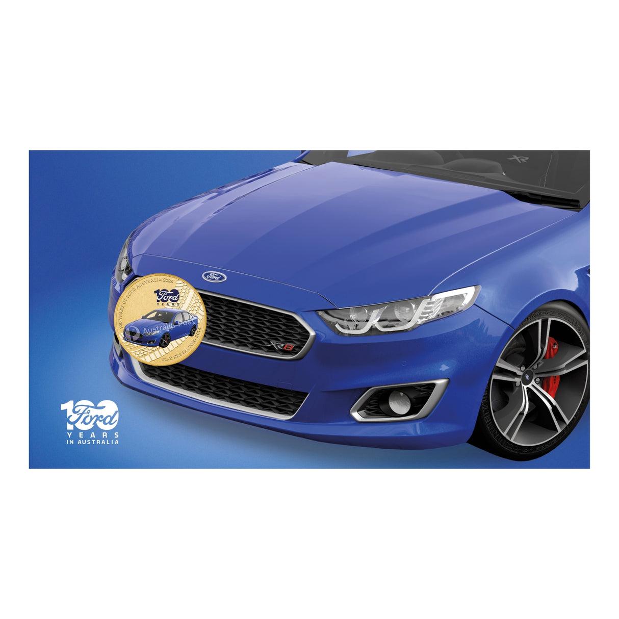 Australia 100 Years of Ford Australia - FG-X XR8 Falcon 2025 $1 Stamp & Coin Cover