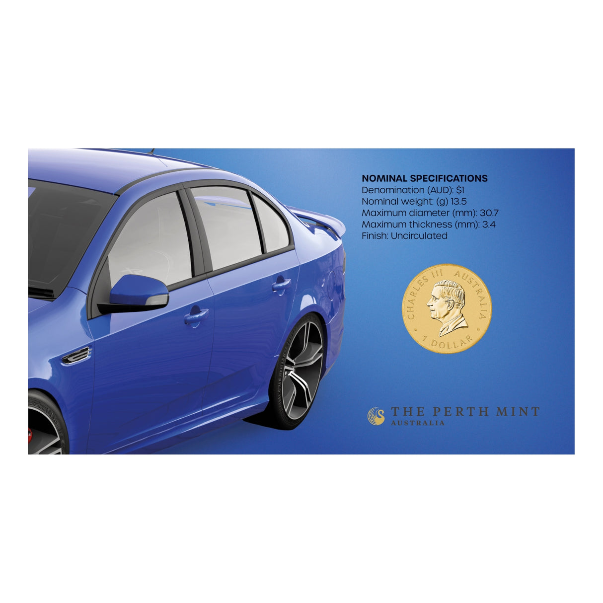 Australia 100 Years of Ford Australia - FG-X XR8 Falcon 2025 $1 Stamp & Coin Cover