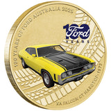 Australia 100 Years of Ford Australia - XA Falcon GT Hardtop 2025 $1 Stamp & Coin Cover