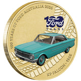 Australia 100 Years of Ford Australia - XP Falcon 2025 $1 Stamp & Coin Cover