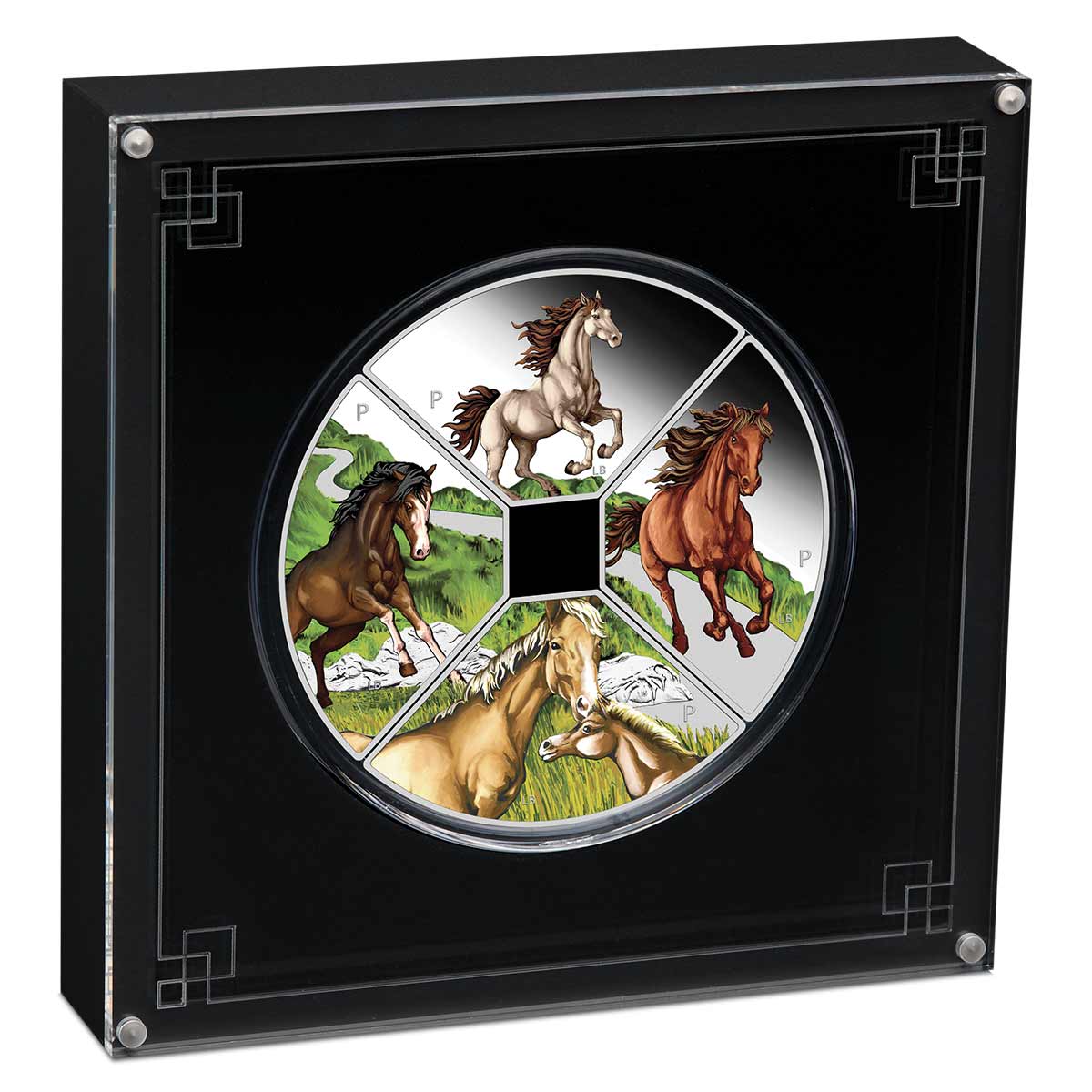 Year of the Horse Quadrant 2026 $1 Colour 1oz Silver Proof 4-Coin Set