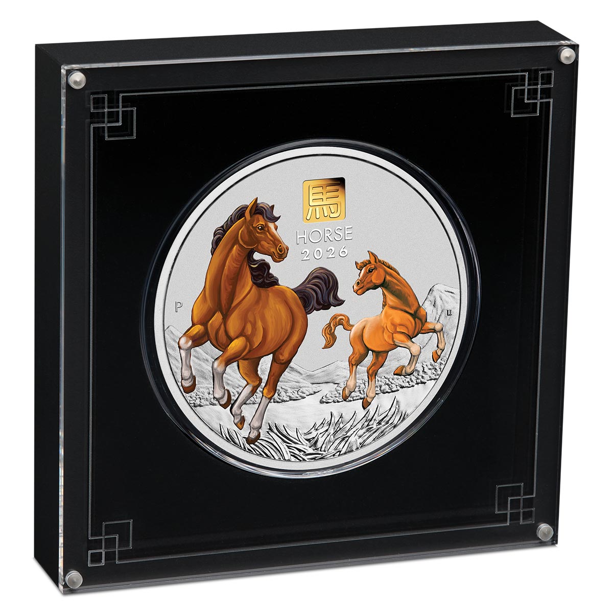Australia Lunar Year of the Horse 2026 $30 Colour Gold Privymark Kilo Silver Uncirculated Coin