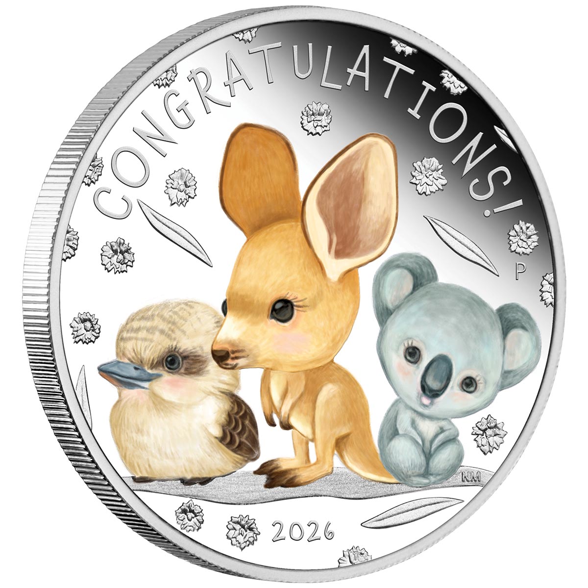 Australia Newborn Baby 2026 50c Colour 1/2oz Silver Proof Coin