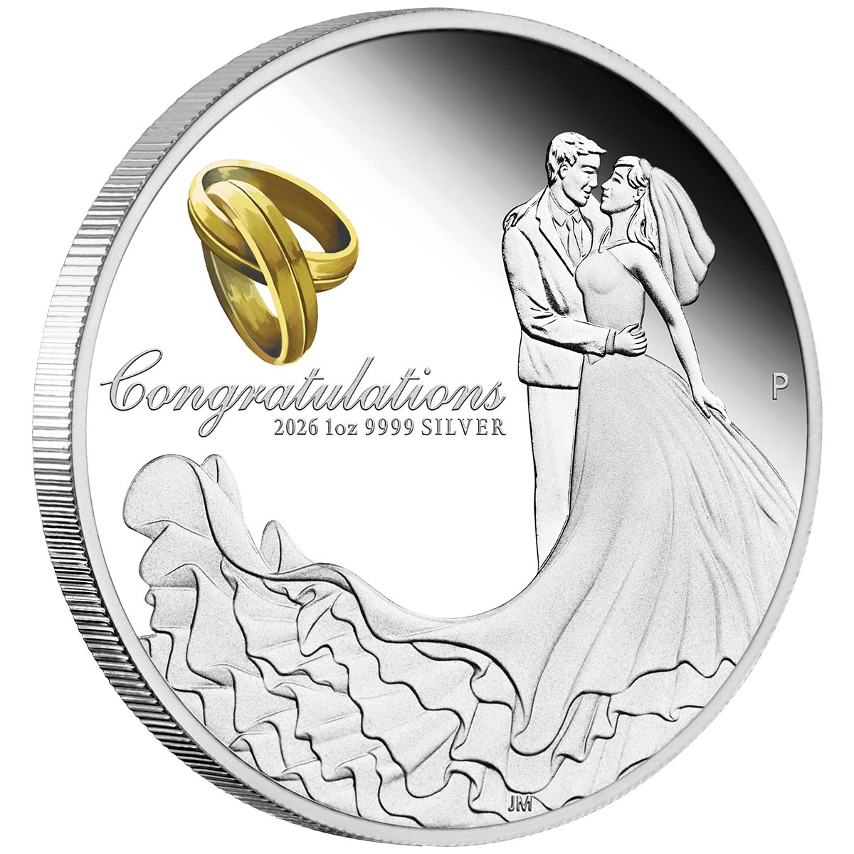 Australia Wedding 2026 $1 1oz Silver Proof Coin