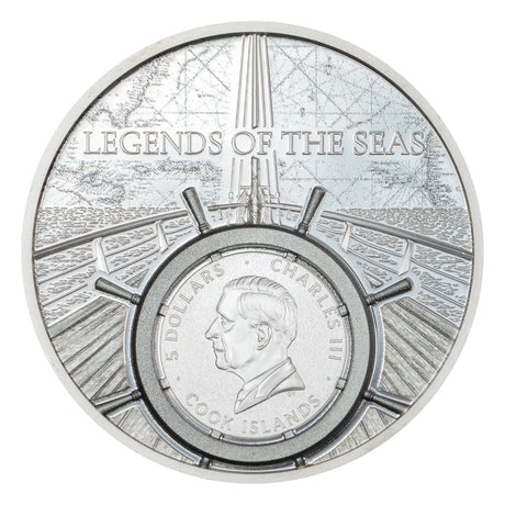 Legends of the Seas - Santa Maria 2026 $5 Ultra High Relief Colour 1oz Silver Proof Coin