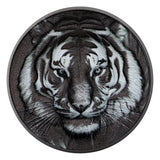 Black & White Tiger 2025 $5 High Relief Obsidian Black 1oz Silver Coin