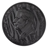 Black & White Tiger 2025 $5 High Relief Obsidian Black 1oz Silver Coin