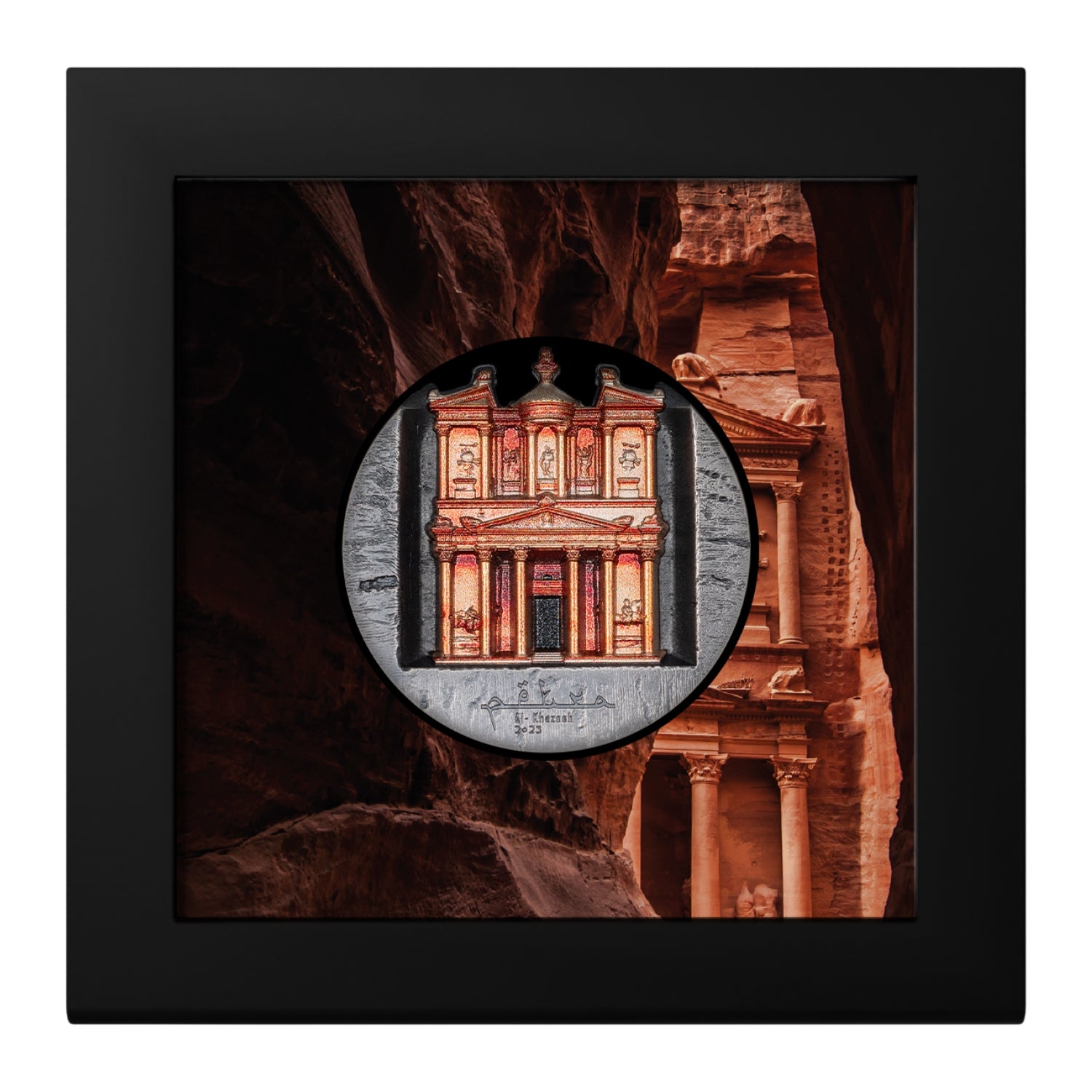 Petra Al-Khazneh 2025 $25 Ultra High Relief 5oz Silver Antique