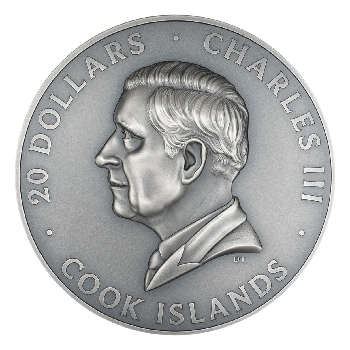 Hidden Treasure - Grande Europe 2025 $20 High Relief Gold-plated 3oz Silver Antique Coin