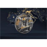 Hidden Treasure - Grande Europe 2025 $20 High Relief Gold-plated 3oz Silver Antique Coin