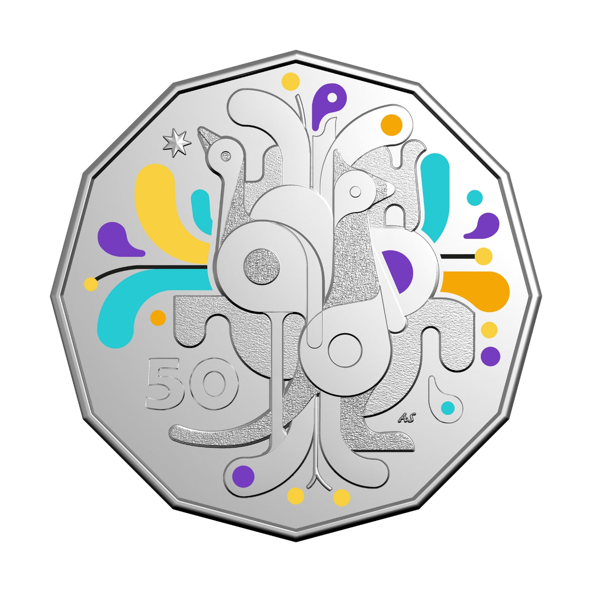 Australia Celebrations 2025 50c Colour Cupro-Nickel Uncirculated Coin