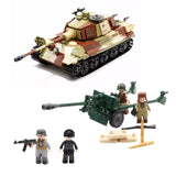 Model Brick Set Army Battle Of Budapest - The King Tiger Heavy Tank (930 Pieces)