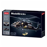 Model Bricks Helicopter Black Hawk 692 Pcs