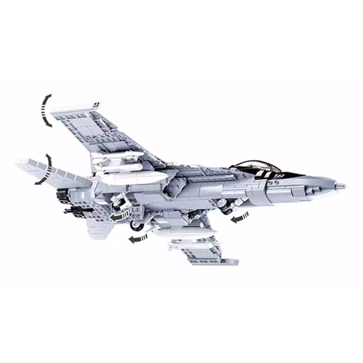 Model Brick Set Model Bricks F/A 18e Super Bumblebee (682 Pieces)
