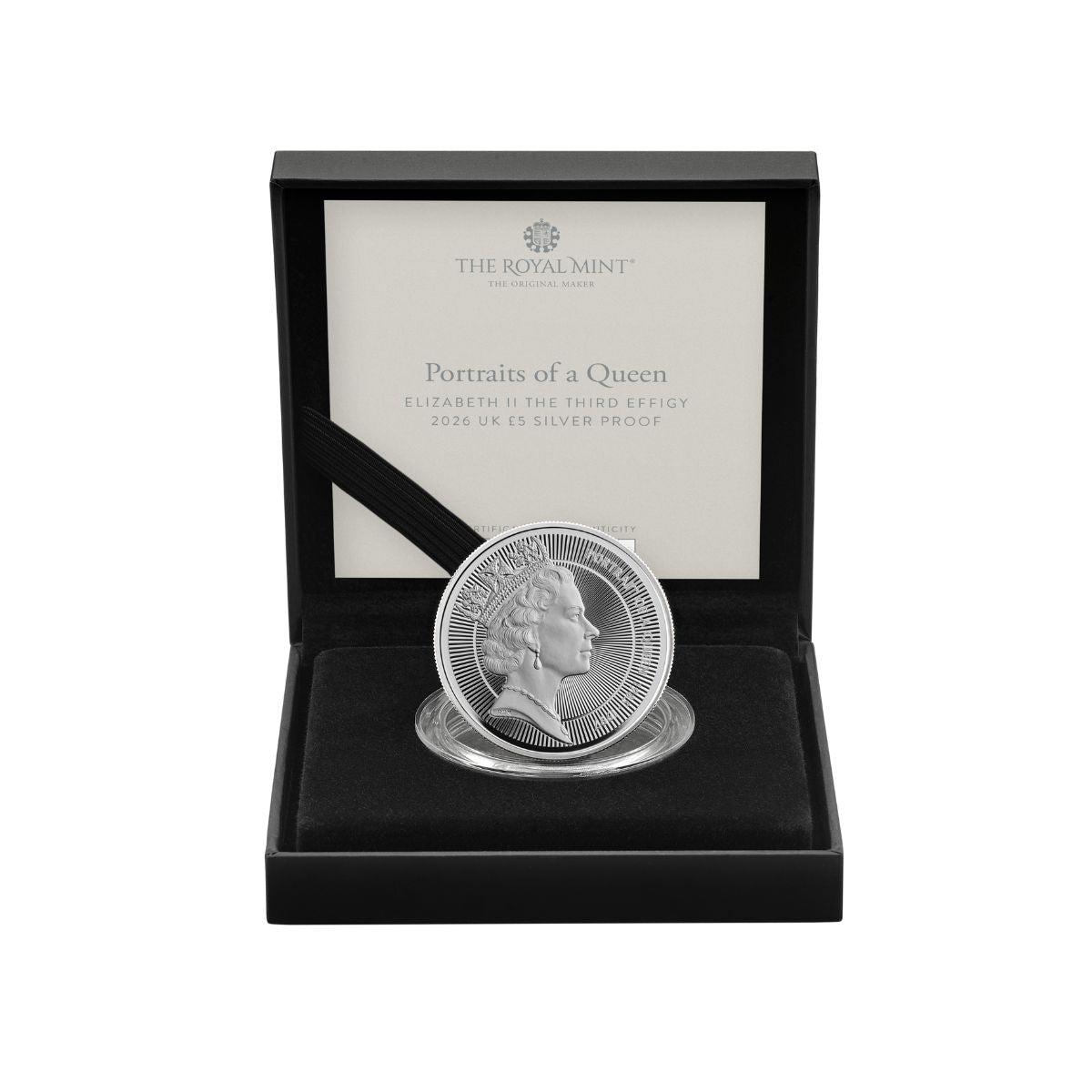 Great Britain Portraits of Queen Elizabeth II 2026 £5 Raphael Maklouf 1oz Silver Proof Coin