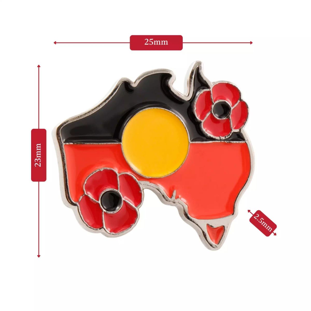 Indigenous Australian Map MagnaBadge™
