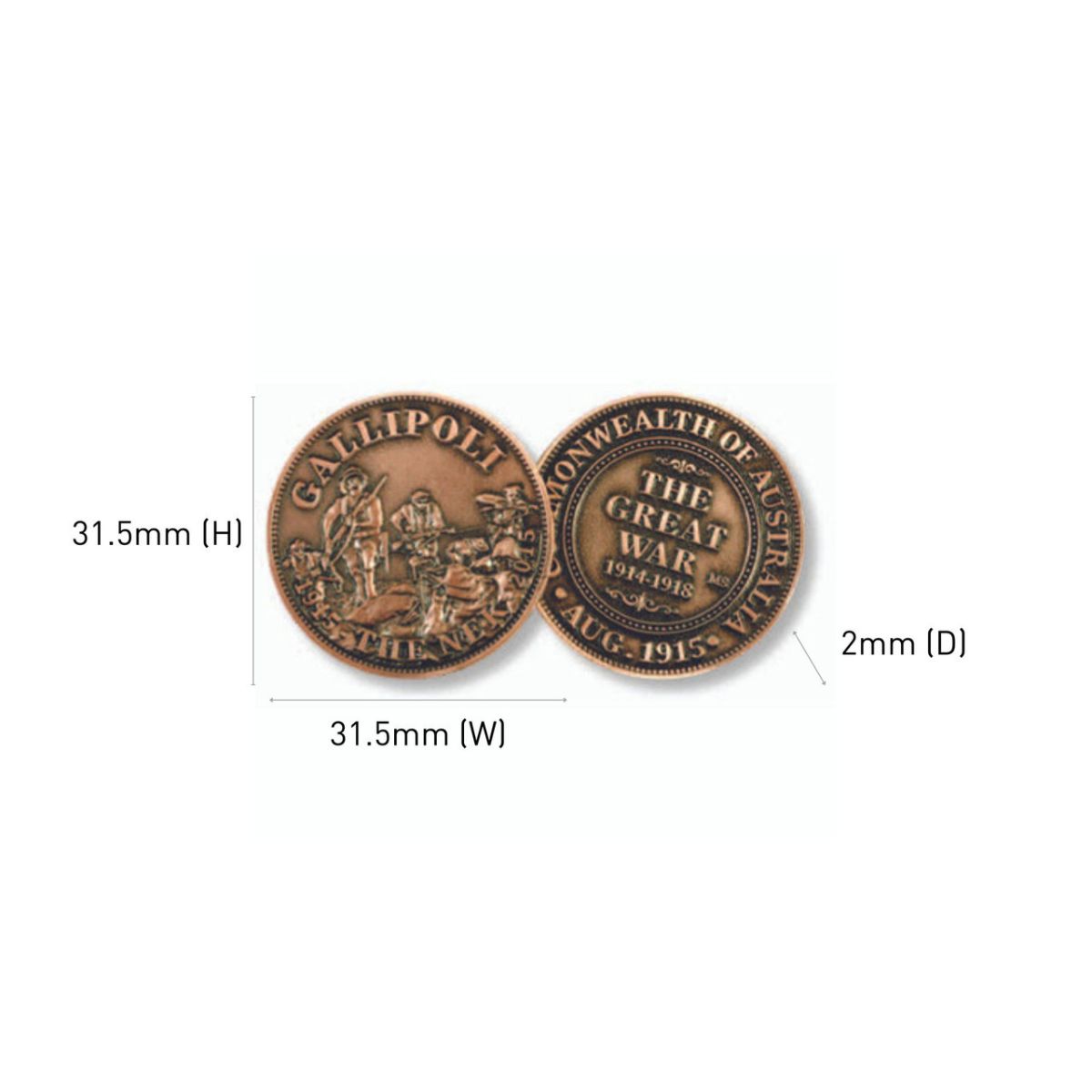 The Nek Centenary Penny In Blister Pack