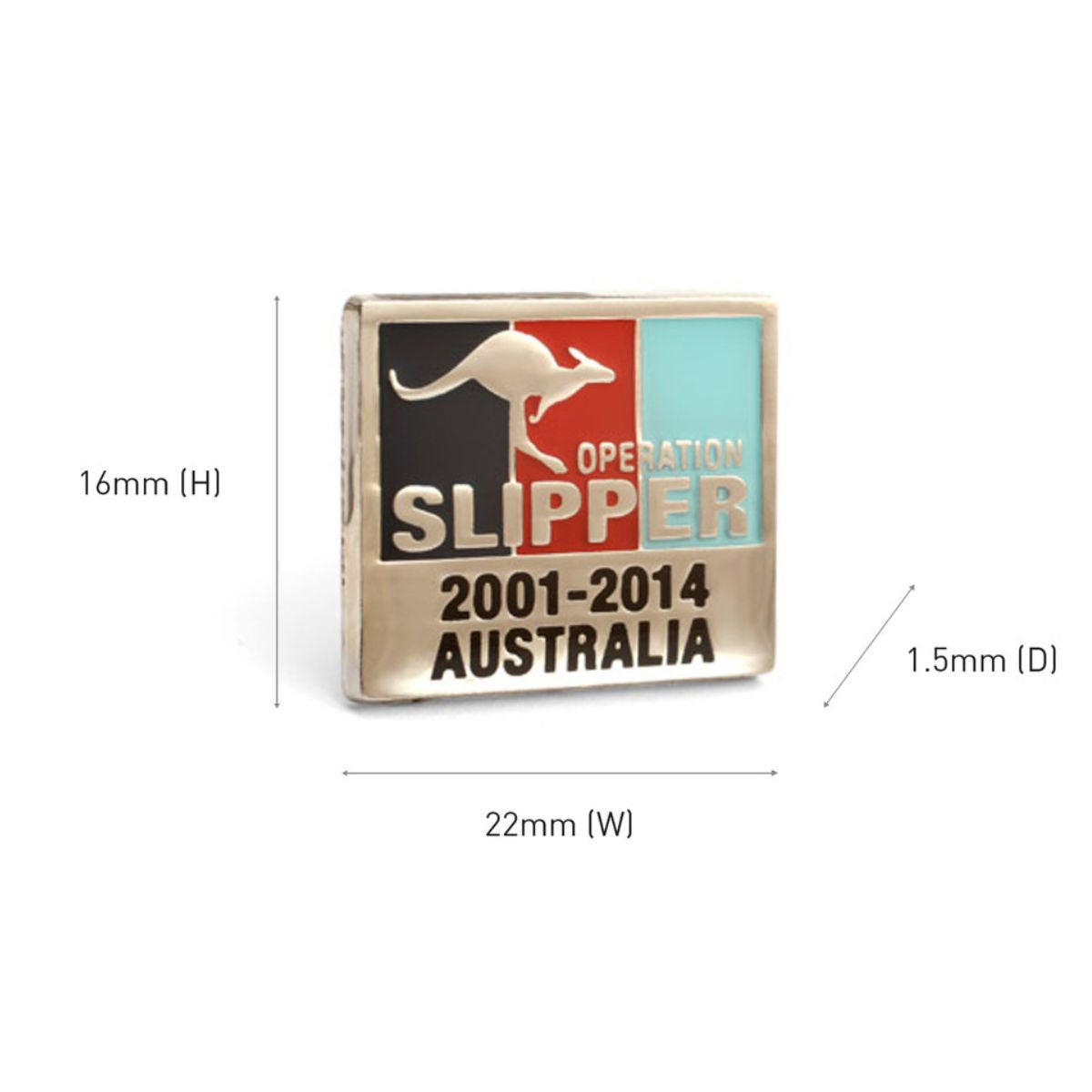 Operation Slipper Australia Lapel Pin