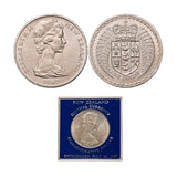 New Zealand Decimal Currency Introduction 1967 $1 Cupro-Nickel Uncirculated Coin