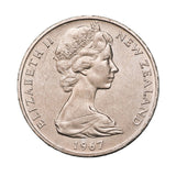 New Zealand Decimal Currency Introduction 1967 $1 Cupro-Nickel Uncirculated Coin
