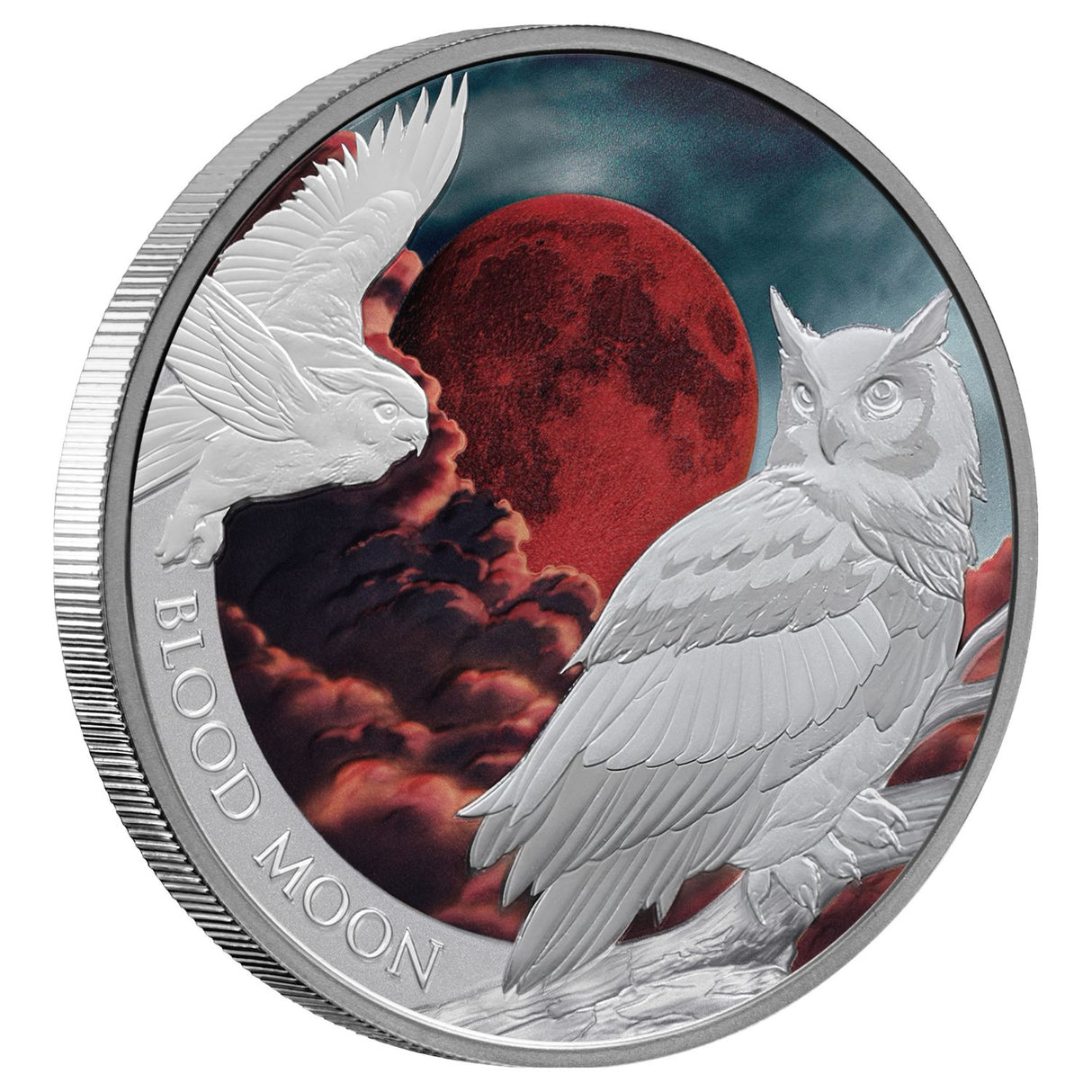 Blood Moon 2026 & Mother-of-Pearl Clouds 2025 $1 1oz Silver Proof 2-Coin Bundle