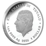 Blood Moon 2026 & Mother-of-Pearl Clouds 2025 $1 1oz Silver Proof 2-Coin Bundle