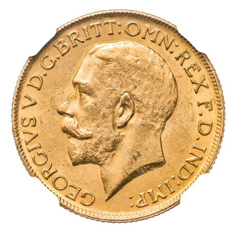 George V 1926P Gold Sovereign NGC MS62 (Uncirculated)