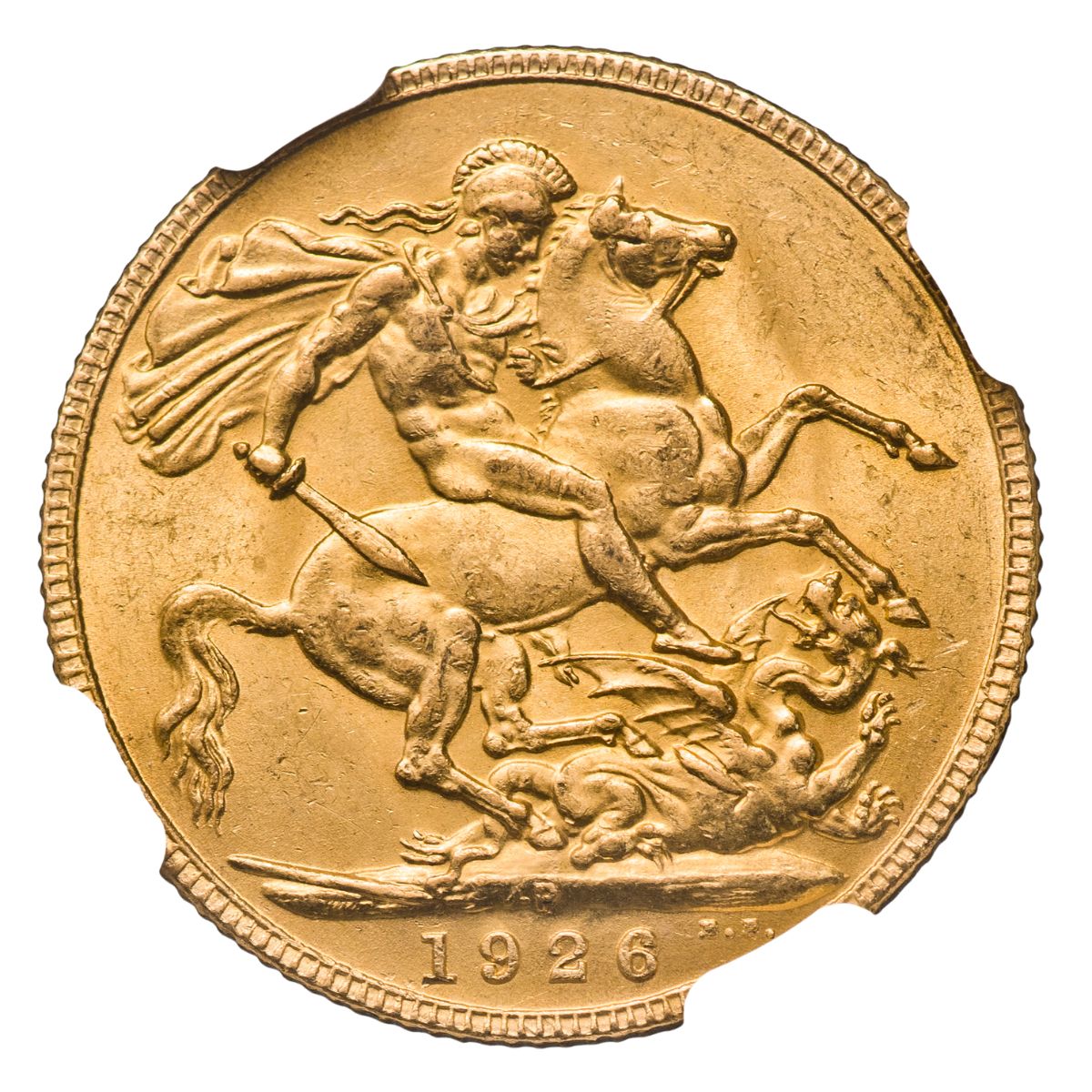 1926 Perth George V Gold Sovereign NGC MS62 Uncirculated