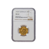 1926 Perth George V Gold Sovereign NGC MS62 Uncirculated