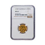 George V 1918P Gold Half Sovereign NGC MS61 (Uncirculated)