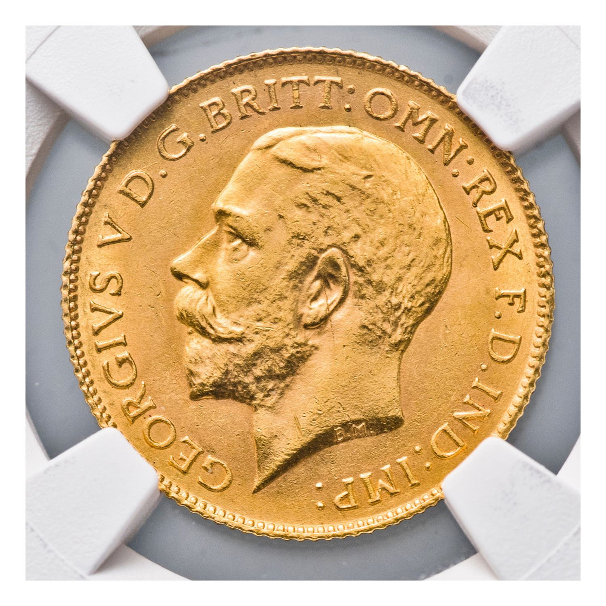 George V 1918P Gold Half Sovereign NGC MS61 (Uncirculated)