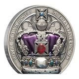 Royal Crown Jewels 2026 $5 Imperial State Crown Ultra High Relief 2oz Silver Antique Coin
