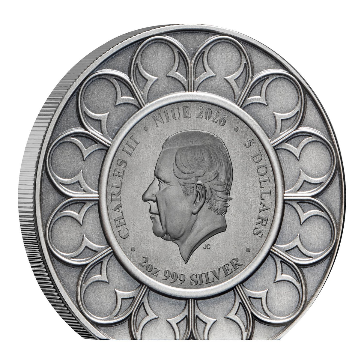 Royal Crown Jewels 2026 $5 Imperial State Crown Ultra High Relief 2oz Silver Antique Coin