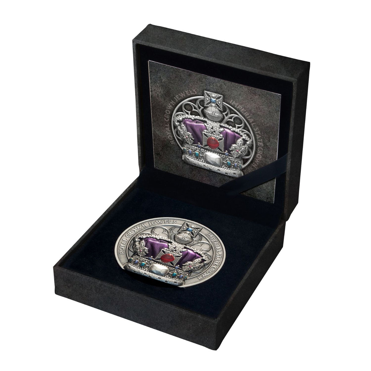 Royal Crown Jewels 2026 $5 Imperial State Crown Ultra High Relief 2oz Silver Antique Coin