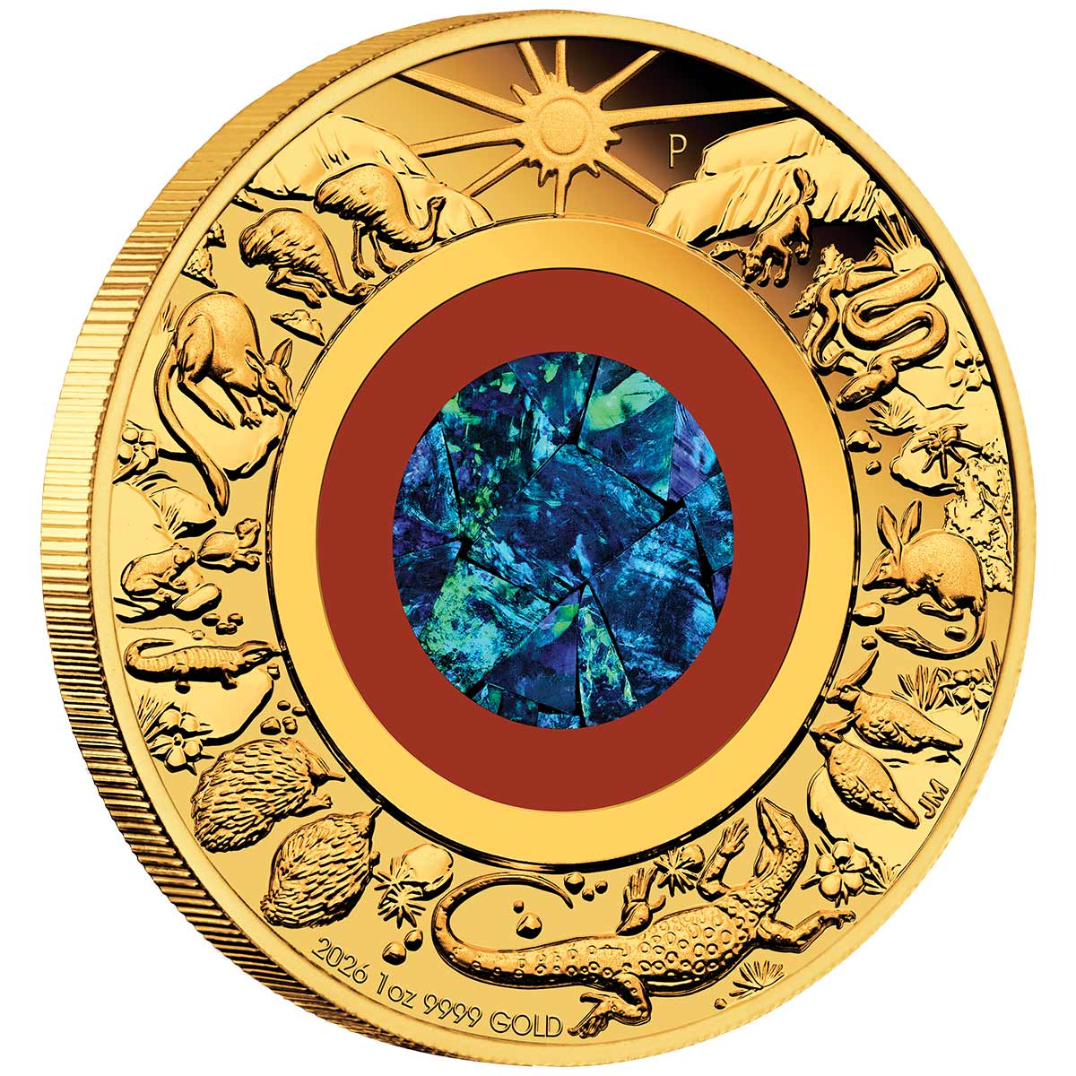 Australia 2026 $100 Wonders of Australia - The Outback Opal 1oz Gold Proof Coin