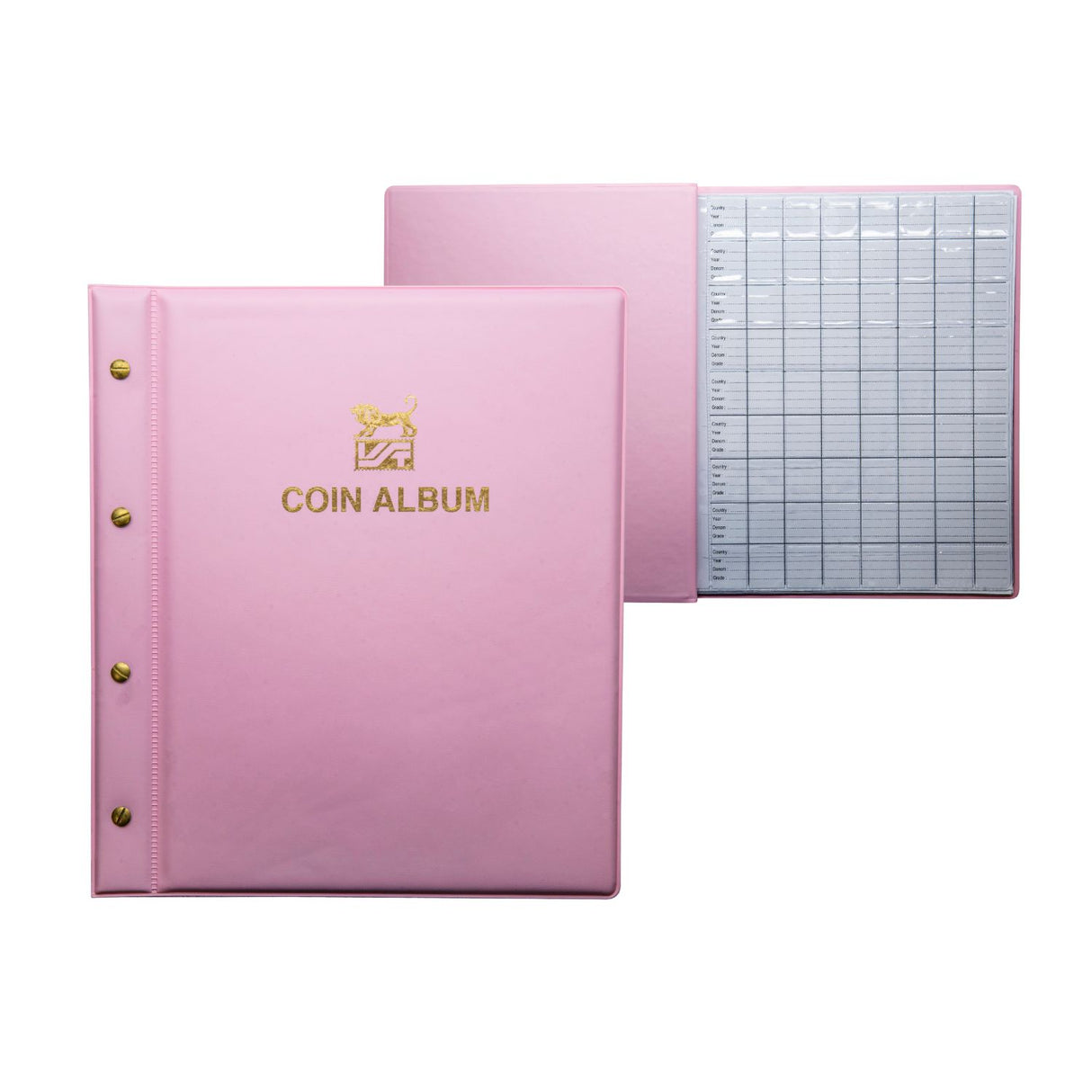 VST 6-Page Coin Album Peony Pink