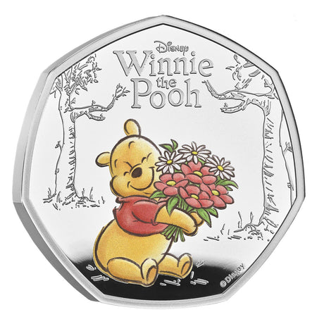 Great Britain Winnie the Pooh 100th Anniversary 2026 50p Colour Silver Proof Coin