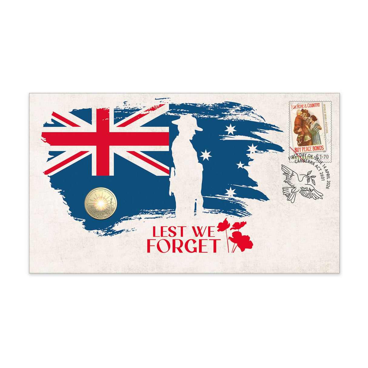 Australia Dawn Service 2026 $2 Stamp & Coin Cover
