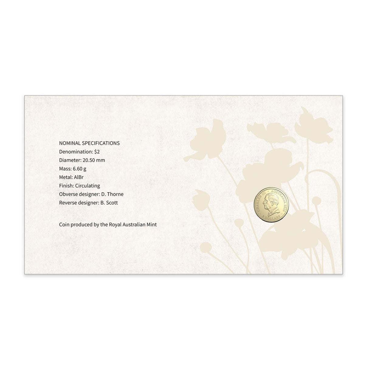 Australia Dawn Service 2026 $2 Stamp & Coin Cover