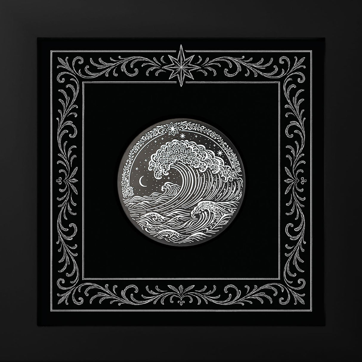 Wave 2026 $5 Obsidian Black 1oz Silver Coin