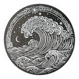 Wave 2026 $5 Obsidian Black 1oz Silver Coin