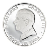 Bionics Orchid 2026 $5 Colour Ultra High Relief 1oz Silver Proof Coin