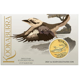 Australia Perth Stamp & Coin Show 2026 $1 Kookaburra Gold-plated 1oz Silver Uncirculated Coin