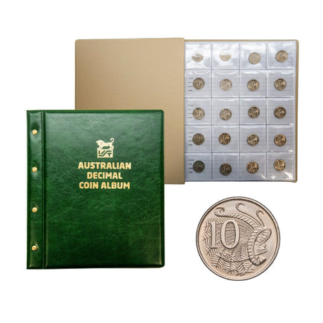 Australia 1966-2025 Complete 10c Lyrebird Uncirculated 62-Coin Collection