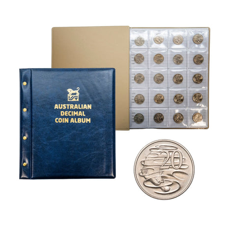 Australia 1966-2025 Complete 20c Platypus 61-Coin Uncirculated Collection