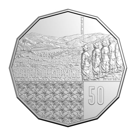 Australia Battle of Kapyong 75th Anniversary 2026 50c Cupro-Nickel Uncirculated Coin
